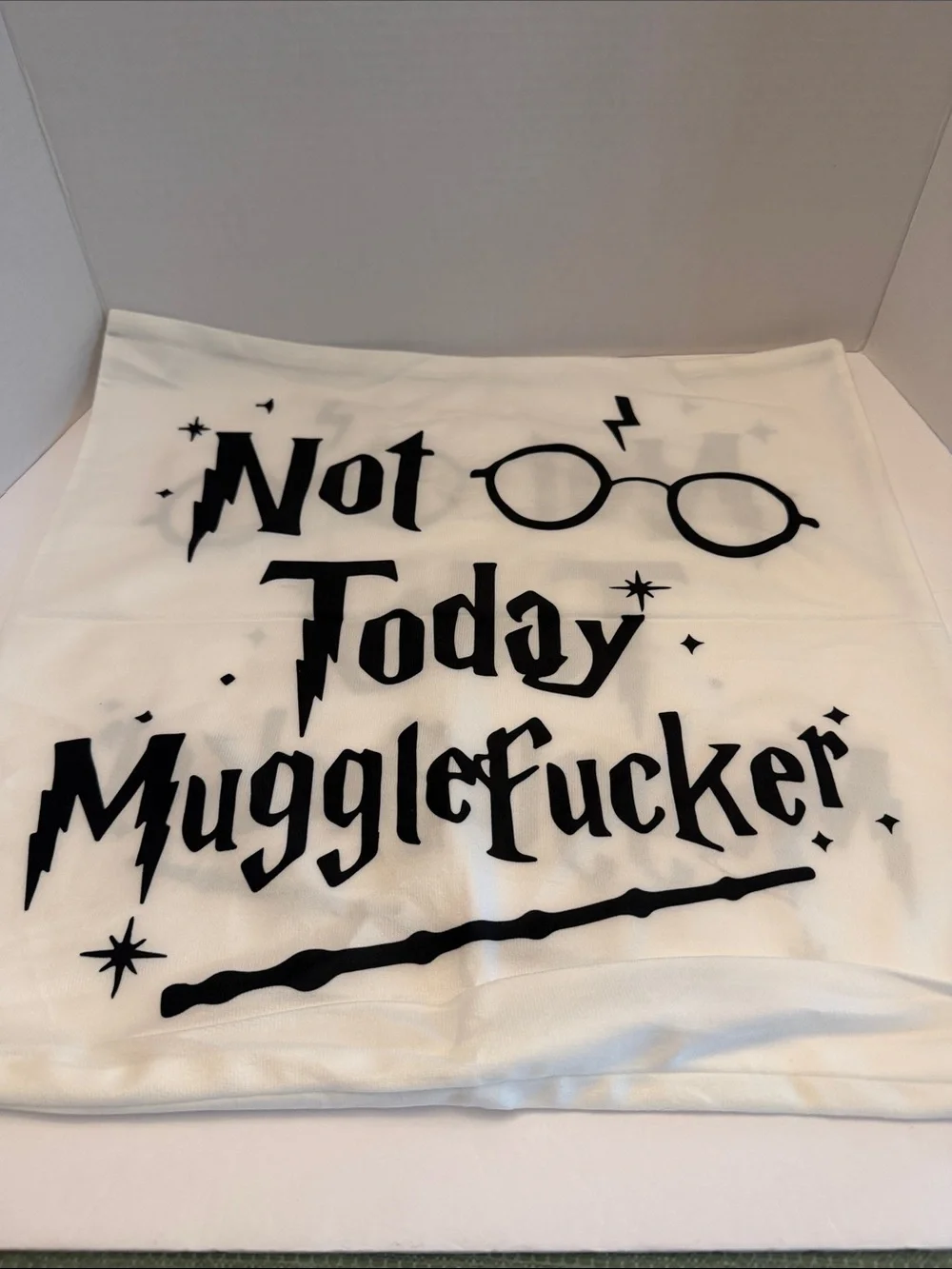 Not Today MuggleFr 18 x 18 Pillow Cover